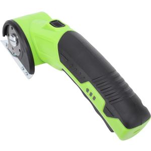 Powerful Rotary Cutter with LED Light, Cordless Cutter Low Noise Multifunctional Li Battery Powered Electric Scissors for Handcraft, Soft Leather, and Baseboards