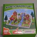 200PCS Magnetic Building Blocks Set, Magnetic Tiles Kids Build Cubes STEM Game Toys, Build Forest World Set, Christmas Birthday Gifts for Boys & Girls Age 3 4 5 6 7 8 9 10, 0.8 in Size