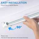 T8 LED Tube 3 Count, 42-Inch 28W T8 LED Tube Light - Cool White (6000-6500K) AC 85-265V,  3FT T8 LED Tube Light, 6000K Cool Bright White, 3 Pack 18W 2520LM high output