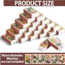 60PCS Blank Matches Containers 2.24 x 1.42 x 0.59 inches Vintage Flower Match Storage Boxes DIY Match Holder with Double-Sided Striker for Wedding Bridal Shower Baby Party Favor Empty(No Matches)