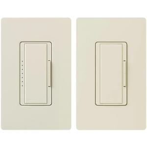 Lutron Maestro LED+ Dimmer Switch Kit for Dimmable LED, Halogen and Incandescent Bulbs, 150W/3-Way or Multi-Location, MACL-153M-RHW-LA, Light Almond