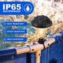 Lomotech Solar Pool Lights for Above Ground Pools - 6 Pack Warm White Solar Lights Outdoor Waterproof for Swimming Pools Garden Fences