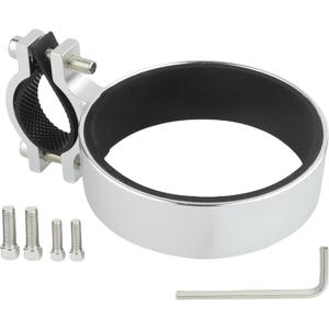 Premium Aluminium Bike Handlebar Cup Holder - Secure, Stylish, and Versatile, Baby Strollers (C Cup Holder-Silver)