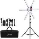 GVM Great Video Maker 600S LED Ring Light, 90W Dimmable Led Video Light Kit with Detachable Light Bars, Photography Lighting Led Video Lighting Kit for Live Broadcast, YouTube, CRI 97+ 3200K-5600K