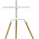 Tripod Easel Stand TV Floor Stand for 32-65 Inch Adjustable VESA Adapter (Tritonix, White)
