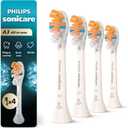 Philips Sonicare A3 All-in-One - Genuine Replacement Electric Toothbrush Heads, White, 4 Pack One Year Supply, HX9094/65