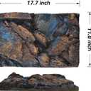 Rock Terrarium Background, 3D Reptile Tank Background Board Amphibian Stereo Backdrop Wall Reptile Stereo Decoration Aquarium Decoration Reptile Gecko Frog Lizard