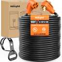 Nilight 50 Amp 100FT RV EV Extension Cord 250V Heavy Duty 6/3+8/1 Gauge Pure Copper STW Wire UL ETL Listed 4 Prong Nema14-50P 14-50R 50F/50M Cable Suit for RVs EVs Trailer Campers