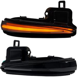 HIGH FLYING Car Accessories Side Mirrors LED Sequential Dynamic Blackout Turn Signal Lights Indicator 2pcs/Pair for Toyota Tacoma 16-23, RAV4 19-25, Highlander 2020-2025 (Blackout)
