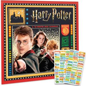 Harry Potter Calendar 2026 - Deluxe 2026 Wizarding World of Harry Potter Hogwarts Wall Calendar Bundle with Over 100 Reminder Stickers (Muggle Gifts, Office Supplies)