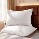 Goose Down Pillow King Size Set of 2 Pack,Hotel Collection 1050+ Fill Power Luxury Bed Feather Pillow for Side Back Stomach Sleepers, Soft 100% Cotton ShellWhite,20" x 36"