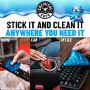 Chemical Guys Sticky Icky Car Cleaning Gel, Green Apple & Sweet Strawberry Scent - Detailing Kit, Car Dust Crevice Cleaner, Slime Auto Air Vent, Cleaning Putty For Keyboard Cleaner (2 Pack)