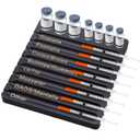 Geelin 1 Pc Aesthetic Practitioner Syringe Tray with 8 Slots Label Bamboo Vial Holder Syringe Preparation Tray, 2-in-1 Combination Medical Supply Storage for Aestheticians, Nurses (Classic,Black)