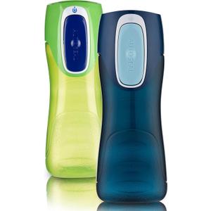 Contigo AUTOSEAL Trekker Kids Water Bottles, 14 oz., 2-Pack, Granny Smith and Nautical