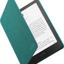 Amazon Kindle Paperwhite and Kindle Colorsoft Case, Lightweight and Water-Safe, Foldable Protective Cover - Fabric (Jade)