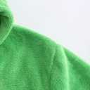 E.W Apparel Kids Boys Girls Hooded Towelling Bathrobe Dressing Gown Soft Terry Cloth Robe (Green), Size 9-10 Years