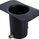 Monarch Rain Chains 20042 Aluminum Black Powder Coated Gutter Adapter Rain Chain Installation