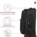 SWISSGEAR Sion Softside Expandable Spinner Luggage Durable Lightweight Travel Suitcase, Black, Carry-On 21-Inch