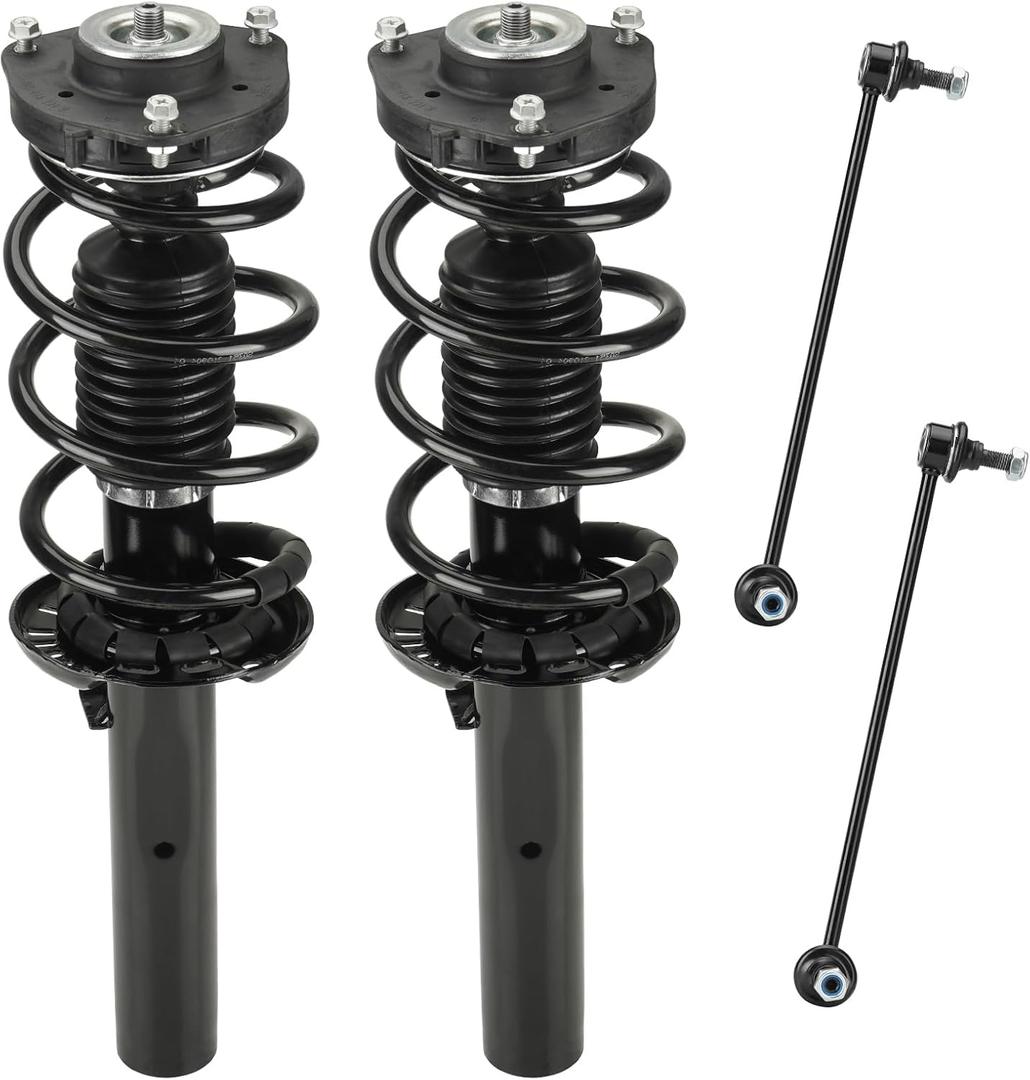 Front Spring Strut & Sway Bar Links for Volkswagen Beetle, Eos, Golf, Jetta, Passat, Rabbit, CC, for Audi A3/A3 Quattro 2006-2013, Struts Shock Absorber Assembly Replace for 172311, K80478