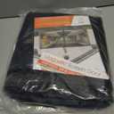 Garage Door Screen for 1 Car Garage-10x7FT Magnetic Garage Door Screen with 4 Roll Up Starps for Patio, Outdoor Black