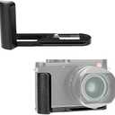 JJC Metal Hand Grip Handgrip Secure Handle Bracket for Leica Q3/Q3 43 Cameras, Anti-Slip Pads, Arca Swiss Quick Release Plate, 1/4"-20 Tripod Hole & Hand Strap Hole, No Effect on Battery & Card Use