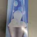 Lava Lamp White Blue and Silver 14.5"