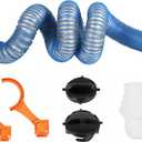 10FT RV Sewer Hose, Extreme Heavy Duty TPE Material for Abrasion Resistance and Crush Protection, Camper Sewer Hose Kit with Pre-Attached Bayonet Fittings, 4-in-1 Adapter Elbow and Wrench