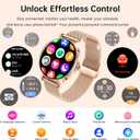 Smart Watch for Women(Answer/Make Calls), 1.27" HD Screen Fitness Tracker with Heart Rate/Sleep Monitor, 130+ Sport Modes IP68 Waterproof Activity Tracking, Smartwatch for Android Phones iPhone