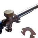 Anti-Siphon Frost Free Sillcock 10 inch, 1/2 inch Pex A x 3/4 inch GHT Valves, Pex A Expansion Sillcock, 1 Piece