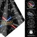 8Pcs Galaxy Movie Themed Birthday Decorations Tablecloths, 54" x 108" Space Battleship Wars Table Cloth Disposable Rectangle Plastic Table Cover Star Universe Starship for Boys Birthday Party Supplies