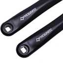 PROWHEEL Ebike Crank Arm in Square Hole,140MM/152MM/160MM/165MM/170MM/175MM Black Bike Crank Arm for Electric Bike, Mid Mounted Motor, Torque(1 Pair)