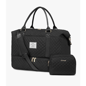 LOVEVOOK Travel Duffle Bag,Weekender Bags for Women with Shoe Compartment，Carry on Overnight Bag with Toiletry Bag,Gym Duffel Bag with Wet Pocket, Hospital Bags for Labor and Delivery