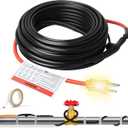 Reliable Pipe Heat Cable for Pipe Freeze Protection, Self-Regulating Pipe Heating Tape for Metal and Plastic Home Pipes, Energy-Saving Heat Tape for Pipes Keeps Water Flowing, 18Ft, 120V (18-feet, 3W/FT)