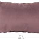 FDP 12" x 20" Velvet Rectangle Lumbar Pillow Set with Piping Decorative Throw Pillow for Home Dcor in Living Room, Bedroom or Lounge (2-Pack) - Mauve, 15159-112