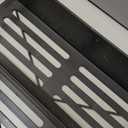 HuggieGems 4 Pack Magnetic Spice Rack Organizer for Refrigerator and Oven, Black Fridge Organizers and Storage for Kitchen