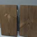 BGMG Wood Floating Shelves for wall 12 inch Set of 2, Rustic Wooden Wall Mount Shelves for Bathroom Living Room Bedroom Kitchen Farmhouse -12x6.7- Walnut Color