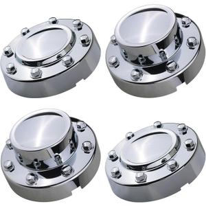 TQPONLY Chrome Dually Wheel Center Cap | Compatible with 2011-2018 Dodge Ram 3500 Accessories | Front & Rear Side 1-Ton DRW 8 Lug 10 Hole Alloy Wheel