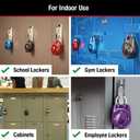 Master Lock 1500iD Set Your Own Directional Combination Padlock, Blue
