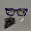 livho Oversized Eyewear Frame for Woman and Men - Rectangle Fashion Glasses for Computer, Chic Preppy Frame