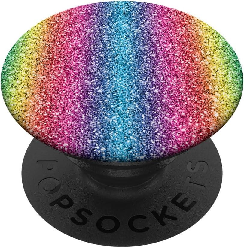 Rainbow Stripes Multicolored PopSockets Standard PopGrip