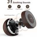 Housbay White Noise Machine with 31 High Fidelity Soothing Sounds, 5W High Power Loud Enough Speaker, Easy Volume Control, Sleep Timer, Sound Machine for Baby, Kids, Adults, Light Sleeper -Wood Grain