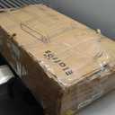 ELAFROS Heavy Duty Plastic Utility Cart, 37 x 18.8 in, Flat Top, Swivel Wheels, 550 lbs Capacity, Black