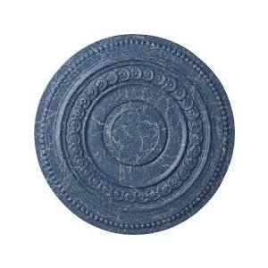 Endurathane Oldham Ceiling Medallion, 18"OD x 1 1/4"P (Fits Canopies up to 8 5/8"), Hand-Painted Americana Crackle Finish