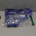 Plush Christmas Tree Skirts, 24 inches Luxury Blue Faux Fur Xmas Tree Base Cover Mat with Silver Snowflakes for Xmas New Year Home Party Decorations (24 inches, Blue Silver)