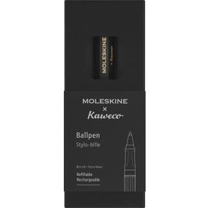 Moleskine x Kaweco, Ballpen, 1.0mm Point, Black with Blue Ink, Black 