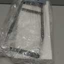 VITVITI 2-Tier Bathroom Organizer Countertop, Wood Bathroom Counter Organizer and Storage, Bathrom Corner Sink Vanity Skincare Organizer Shelf with Hooks, White