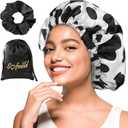 Sofmild Silk Satin Bonnet, Bonnet for Sleeping, Satin Cap for Women Men, Adjustable Sleep Cap