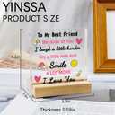 Best Friend Decor Gifts For Women Best Friend Birthday Gift For Women Friendship Gifts Plaques Christmas Gift For Womens Bestie Gift Acrylic Sign Home Desk Decoration