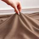Pinch Pleated Sheer Curtains 80 Inches Long Light Filterring Sheer Semi Voile Drapes Pinch Pleated Curtains for Living Room Bedroom(Mocha Mousse, 42 W x 80 L, 2 Panels)