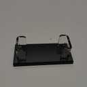 Clear Acrylic Business Card Holder Stand Desktop Name Card Organizer with Black Base Transparent Display Stand for Office Trade Shows Reception Areas